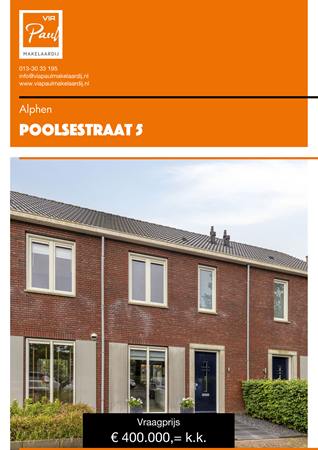 Brochure preview - brochure Poolsestraat 5 Alphen