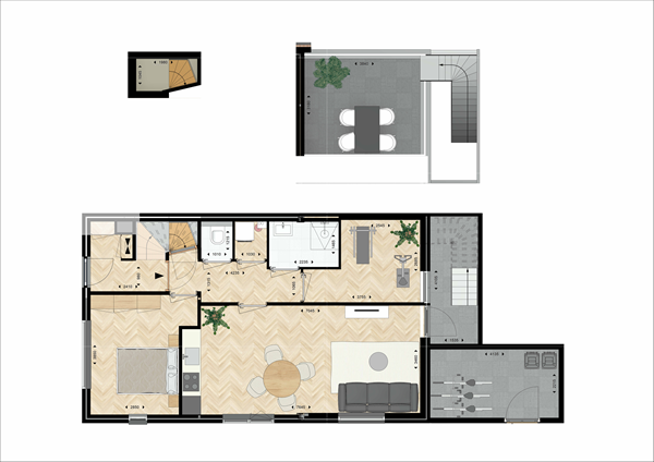 Floorplan - Hoogstraat 62, 5051 RX Goirle