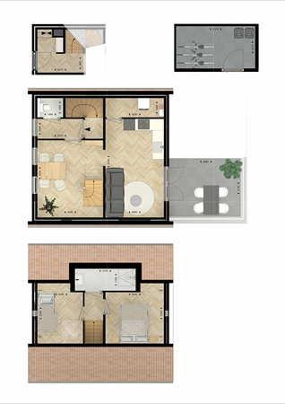 Floorplan - Hoogstraat 62-01, 5051 RX Goirle