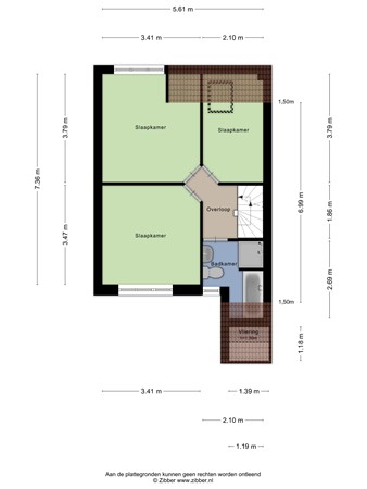 Floorplan - Het Juweel 20, 5081 PP Hilvarenbeek
