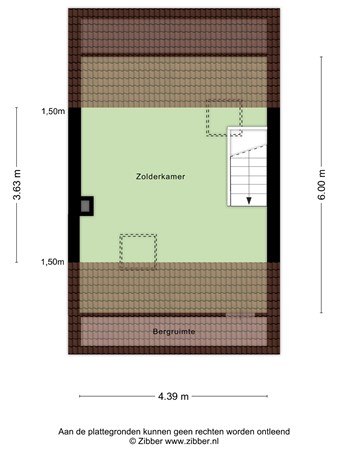 Floorplan - Van Alkemadestraat 6, 5014 ML Tilburg