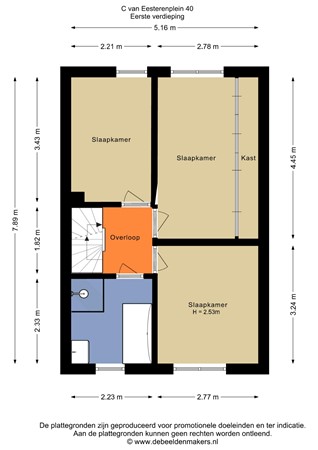 C. van Eesterenplein 40, 1333 KN Almere - Eerste verdieping - 2D.jpg