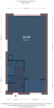 C. van Eesterenplein 40, 1333 KN Almere - Begane grond - markings.jpg