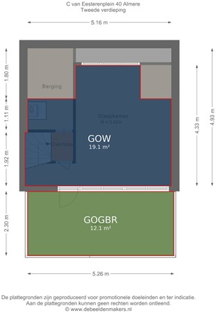 C. van Eesterenplein 40, 1333 KN Almere - Tweede verdieping - markings.jpg