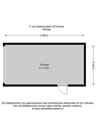 C. van Eesterenplein 40, 1333 KN Almere - Garage - 2D.jpg