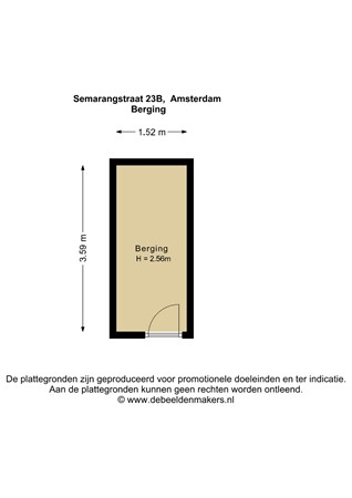 Semarangstraat 23B, 1095 GA Amsterdam - Berging - 2D.jpg
