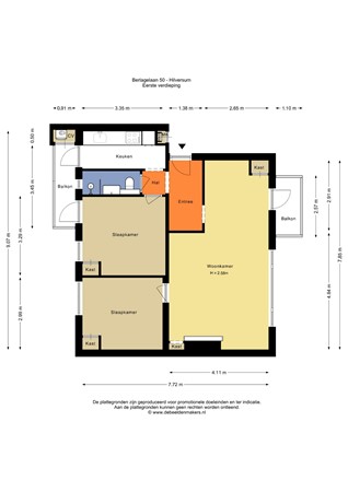 Berlagelaan 50, 1222 JZ Hilversum - Eerste verdieping - 2D.jpg