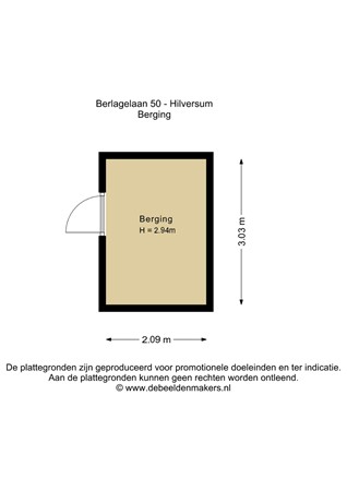 Berlagelaan 50, 1222 JZ Hilversum - Berging - 2D.jpg