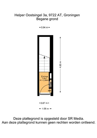 Helper Oostsingel 3a, 9722 AP Groningen - Begane grond - 2D.jpg