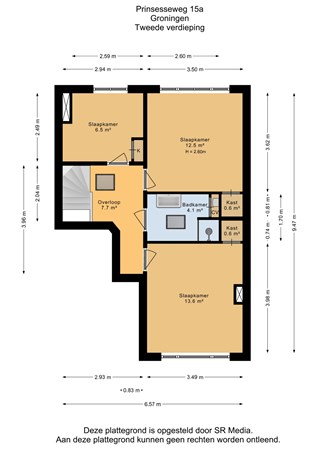 Prinsesseweg 15A, 9717 BA Groningen - Tweede verdieping - 2D.jpg