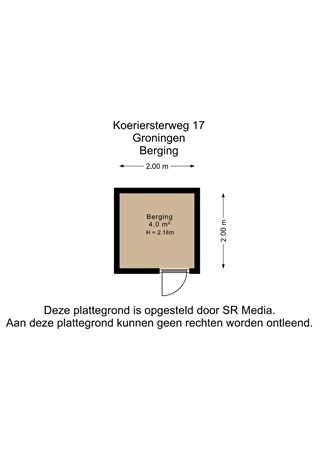 Koeriersterweg 17, 9727 AB Groningen - Berging - 2D.jpg