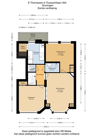 E. Thomassen à Thuessinklaan 35A, 9713 JS Groningen - Eerste verdieping - 2D.jpg