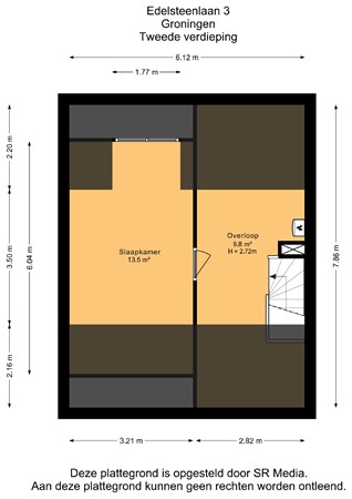 Edelsteenlaan 3, 9743 KK Groningen - Tweede verdieping - 2D.jpg