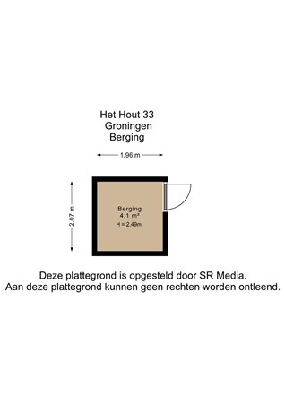 Het Hout 33, 9723 LA Groningen - Berging - 2D.jpg