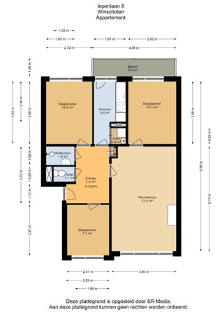 Iepenlaan 8, 9674 BM Winschoten - Appartement - 2D.jpg