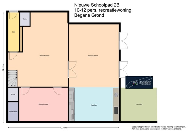 Nieuwe Schoolpad 2B, 8896 KA Hoorn - plattegrond begane grond.jpg
