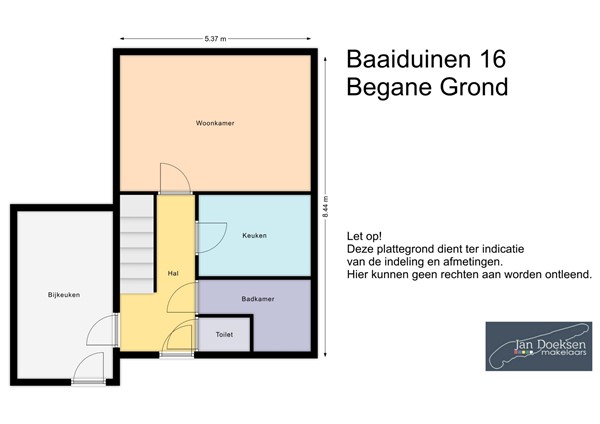 Baaiduinen 16, 8884 HJ Baaiduinen - plattegrond BG Baaiduinen 16.jpg