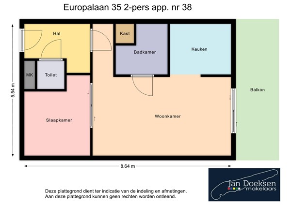 Europalaan 35A37, 8881 EJ West-Terschelling - plattegrond europalaan 35-37.jpg