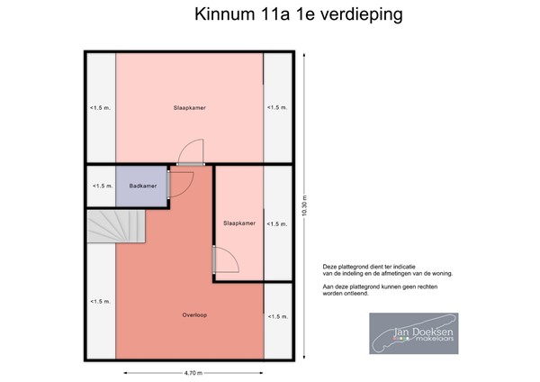 Kinnum 11A, 8885 HE Kinnum - plattegrond 1e verdieping.jpg
