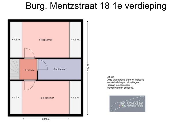 Burgemeester Mentzstraat 18, 8881 AL West-Terschelling - plattegrond 1e verdieping.jpg