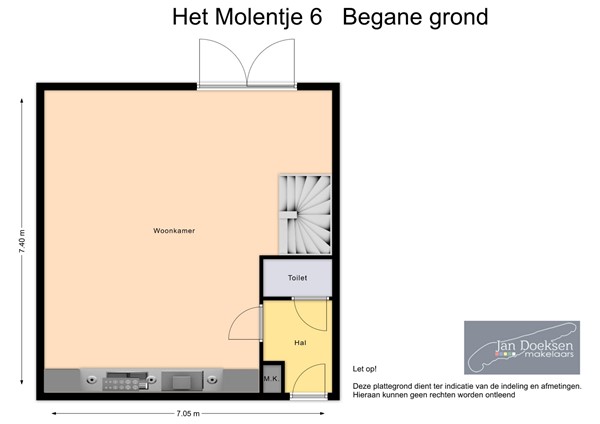 Het Molentje 6, 8881 AM West-Terschelling - Molentje 6 begane grond.jpg