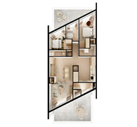 6 persoons benedenwoning