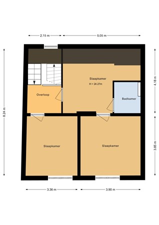 Bleijerheiderstraat 111, 6462 AG Kerkrade - Tweede verdieping - 2D.jpg