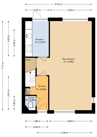 Schubboomerf 2, 6413 LH Heerlen - Begane grond - 2D.jpg