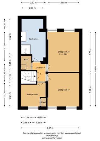van Ruysdaelstraat 23, 6445 XK Brunssum - Eerste verdieping - 2D.jpg