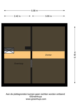 van Ruysdaelstraat 23, 6445 XK Brunssum - Zolder - 2D.jpg