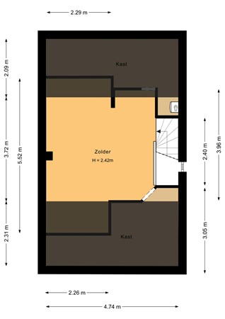 Mgr. Hanssenlaan 3, 6433 BJ Hoensbroek - Zolder - 2D.jpg