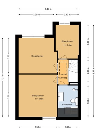 St.Quirinusstraat 80, 6464 AG Kerkrade - Eerste verdieping - 2D.jpg