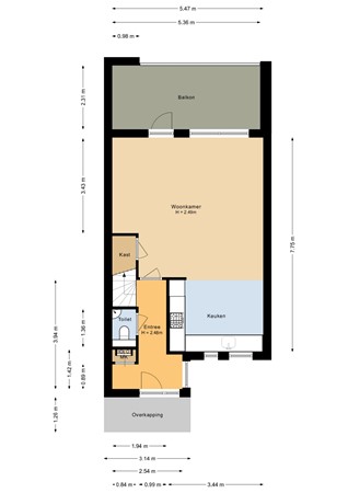 Caesarhof 24B, 6215 EN Maastricht - Eerste verdieping - 2D.jpg