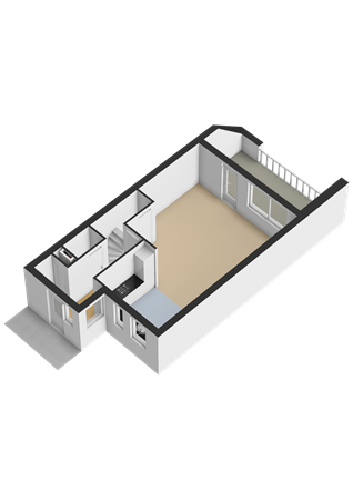 Caesarhof 24B, 6215 EN Maastricht - Eerste verdieping - 3D.png