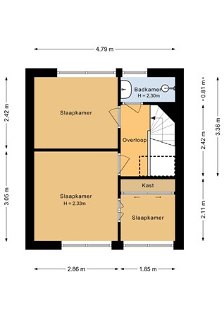 Slotstraat 4, 6432 HA Hoensbroek - Eerste verdieping - 2D.jpg