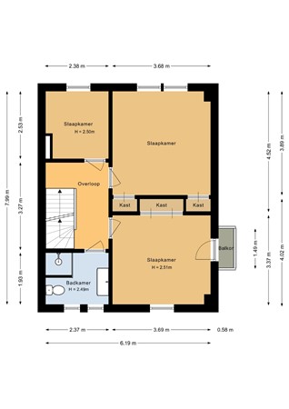 Op de Acker 15, 6431 GJ Hoensbroek - Eerste verdieping - 2D.jpg