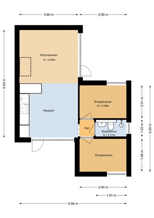 Kruinweg 1B024, 6369 TZ Simpelveld - Begane grond - 2D.jpg