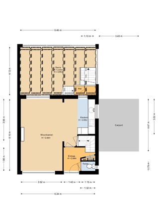 Jacob Catsstraat 2, 6445 BH Brunssum - Begane grond - 2D.jpg