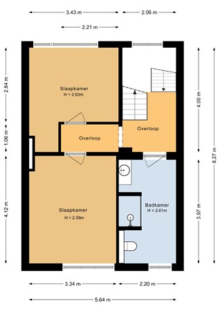 Emmastraat 120, 6431 CZ Hoensbroek - Eerste verdieping - 2D.jpg