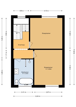 Heerlenersteenweg 56, 6467 CV Kerkrade - Eerste verdieping - 2D.jpg