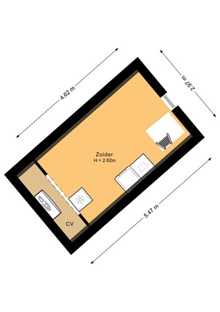 Heerlenersteenweg 56, 6467 CV Kerkrade - Bijkeuken zolder - 2D.jpg