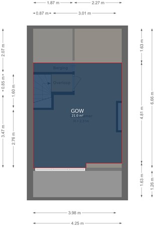 Gulicksestraat 44, 6133 VZ Sittard - Tweede verdieping - markings.jpg