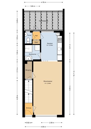 Pelgrimsweg 7, 6445 XM Brunssum - Begane grond - 2D.jpg