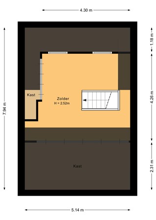 Wolfshoofdplein 17, 6431 BB Hoensbroek - Zolder - 2D.jpg