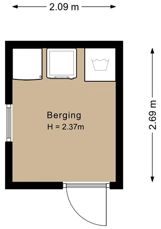 Wolfshoofdplein 17, 6431 BB Hoensbroek - Berging - 2D.jpg