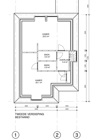 Floorplan - Blijhamsterstraat 40C, 9671 AX Winschoten