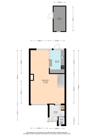 Het Wedde 54, 2253 RG Voorschoten - Plattegrond begane grond Het Wedde 54 - Voorschoten .jpg