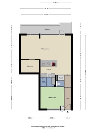 John F. Kennedyplantsoen 26, 2252 ES Voorschoten - 369262_2D_Appartement_John_F._Kennedyplantsoen_26_Voorschoten_01.jpg