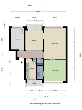 Jan Steenlaan 32, 2251 JH Voorschoten - 466648_2D_Appartement_Jan_Steenlaan_16_Voorschoten_01.jpg