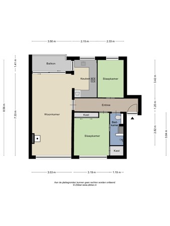 Raadhuislaan 92, 2251 GD Voorschoten - 338626_2D_Appartement_Raadhuislaan_92_Voorschoten.jpg